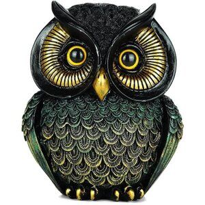 Owl Statue Home Decor Small Owl Figurines Shelves Decorations for Home